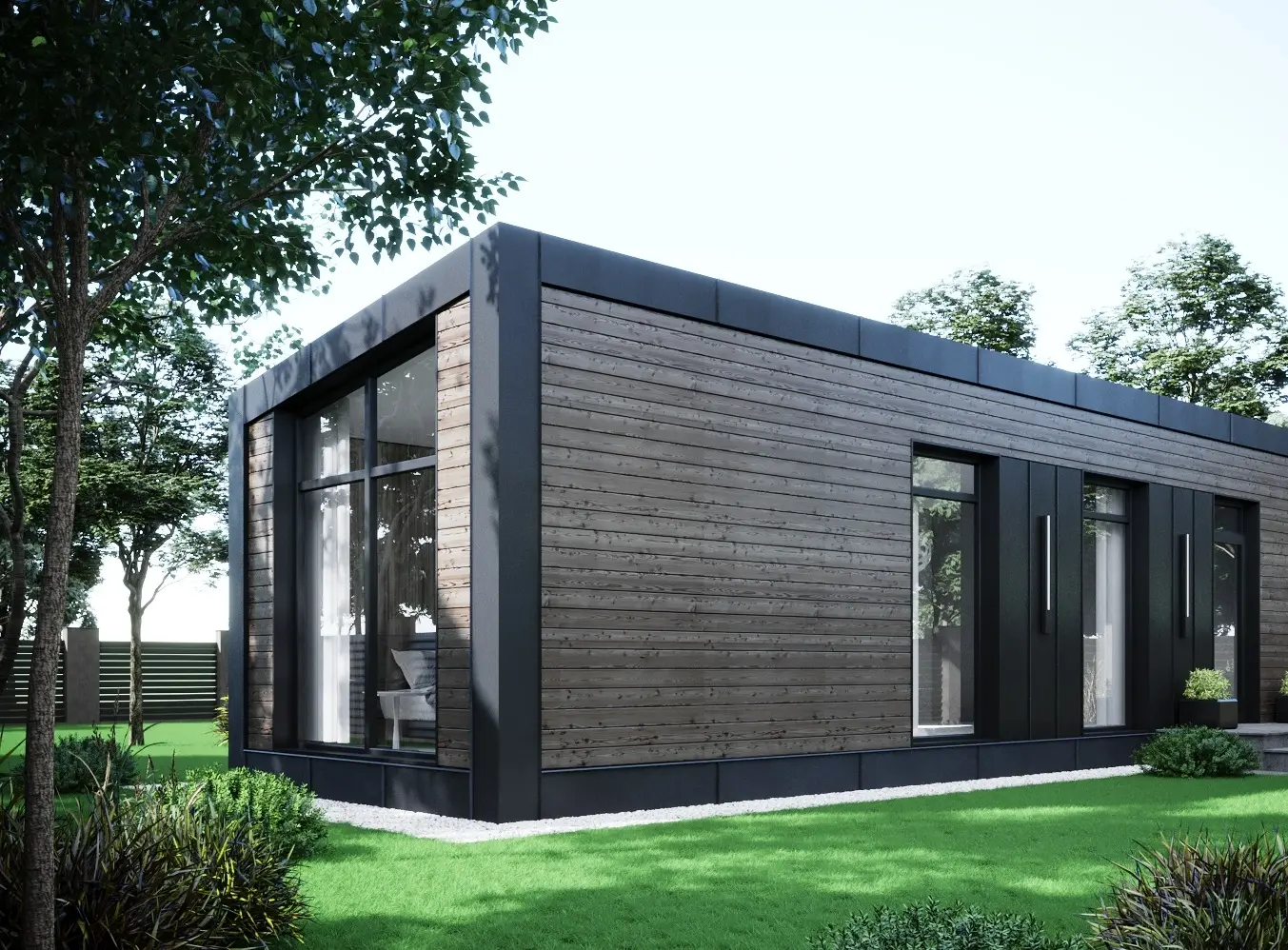 Modulární dům 45 m² — exteriér
