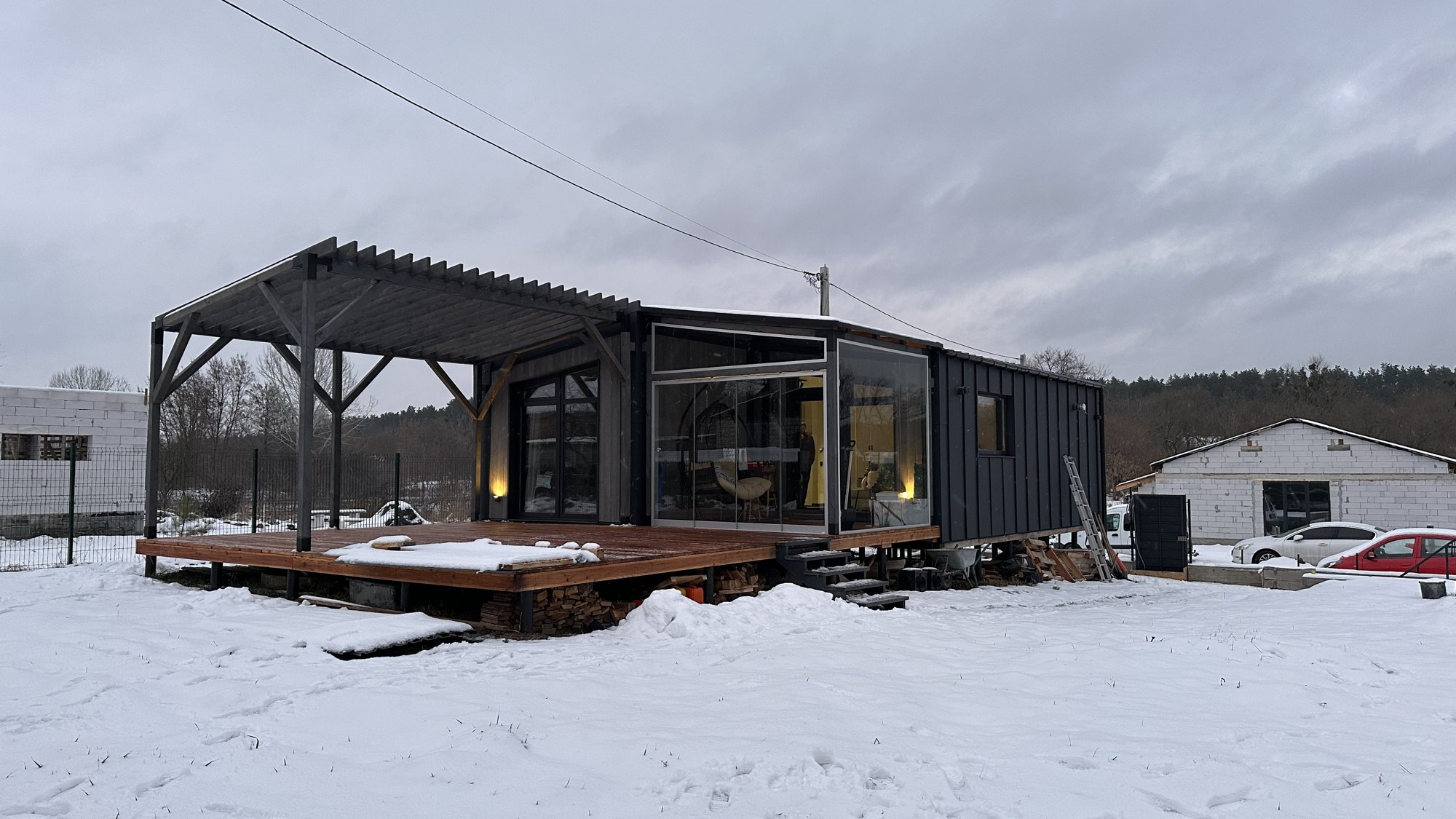 Dům 64 m² s krytou terasou